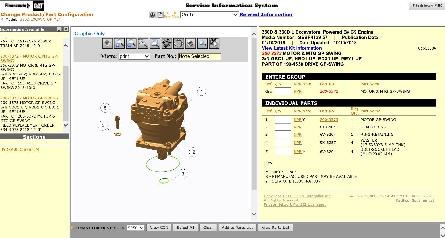 Caterpillar SIS 2021