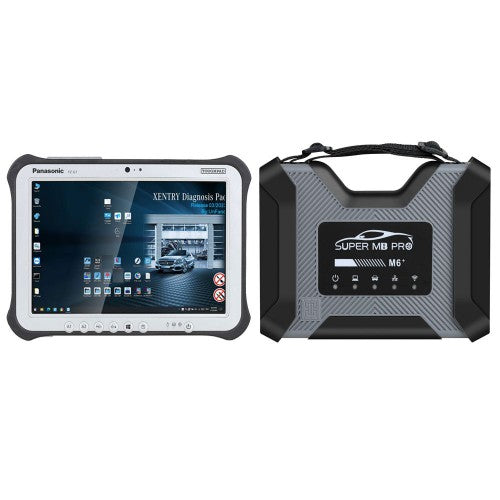 KIT Mercedes Benz Tab Panasonic TOUCHPAD FZ-G1 / Super MB PRO M6+ Interface / Xentry 2023 Software