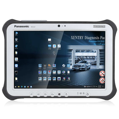 KIT Mercedes Benz Tab Panasonic TOUCHPAD FZ-G1 / Super MB PRO M6+ Interface / Xentry 2023 Software