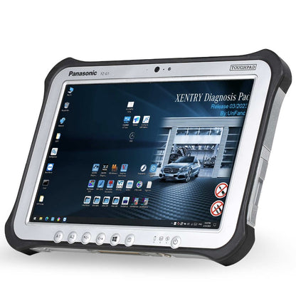 KIT Mercedes Benz Tab Panasonic TOUCHPAD FZ-G1 / Super MB PRO M6+ Interface / Xentry 2023 Software