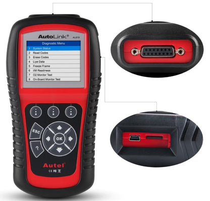 Autel AutoLink AL619 OBD2 Escaner OBD2 Herramienta de diagnóstico